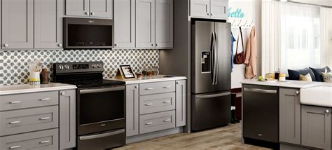 light grey cabinet white kitchen black stainless steel|grey kitchen cabinets light gray.